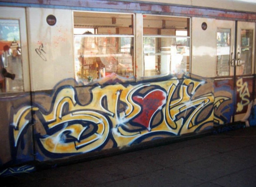 Graffiti Photo by CANFLY - spok, SOS, SBahn (1992)
