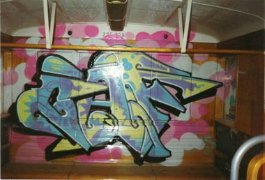 Graffiti Photo by CANFLY - CAF, BR475, inside (1993)