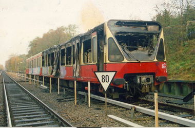 Graffiti Artwork - Photo by CANFLY - fire, SBahn, BR480