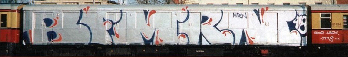 Graffiti Train - Photo by CANFLY - BFM, MRN, SBahn (1998)