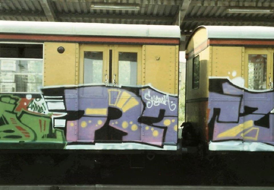 Graffiti Train - Photo by CANFLY - RTZ, shema, SBahn