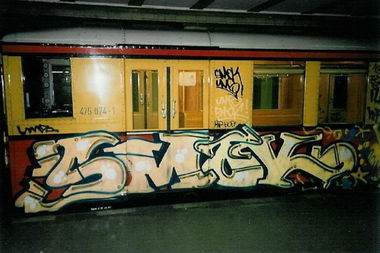 Graffiti Train - Photo by CANFLY - smok, UMS, SBahn