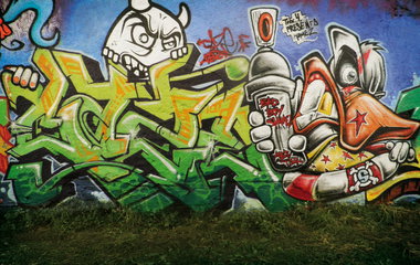 Graffiti Wall - Photo by CAZEricabc - Caze, n, Shame (2011)