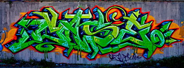 Graffiti Wall in Munich schlachthof - Photo by CAZEricabc (2015)