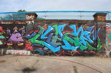 Graffiti Wall in Munich schlachthof - Photo by CAZEricabc (2013)