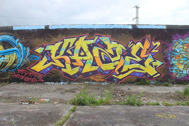 Graffiti Wall in Munich schlachthof - Photo by CAZEricabc (2015)