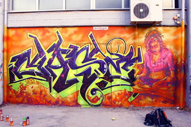 Graffiti Wall in Καλαμαριά - Photo by CAZEricabc (2013)