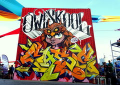 Graffiti Street Art in Thessaloniki - Photo by CAZEricabc - Jasone, &, Caze (2016)