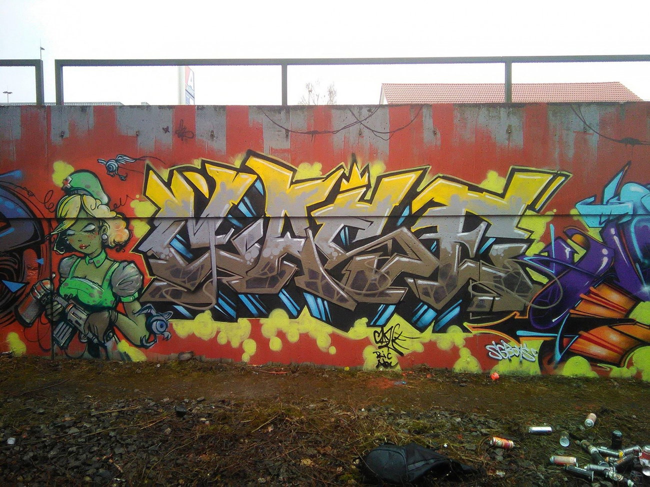 Graffiti Wall in München - Photo by CAZEricabc (2016)