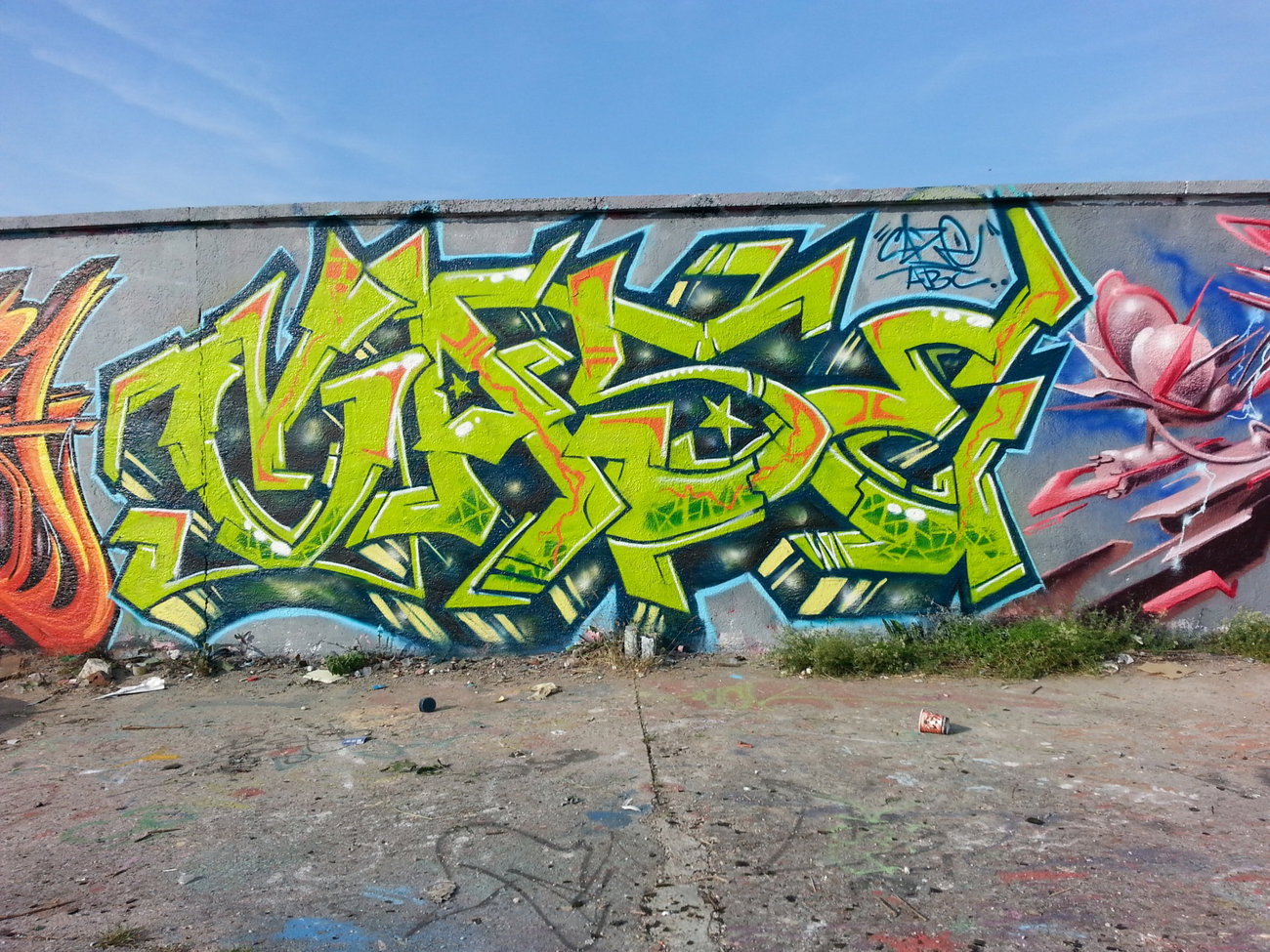 Graffiti Wall in Munich schlachhof - Photo by CAZEricabc (2013)