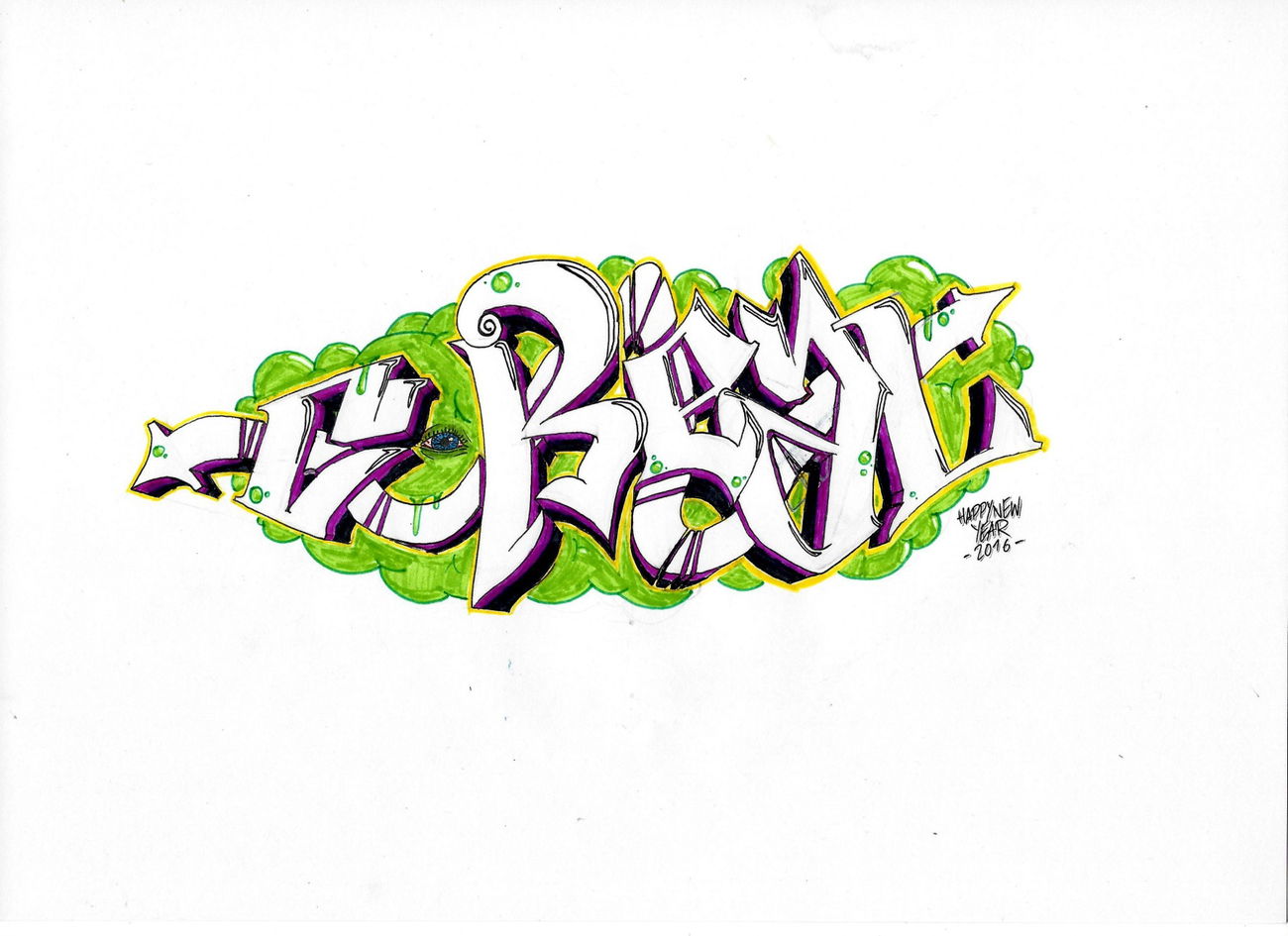 Graffiti Sketch - Photo by CEREALKILLAH (2016)