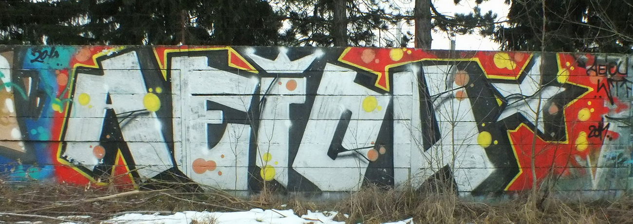 Graffiti Wall - Photo by CERT215 - graffiti, aerosolart, Kromeriz