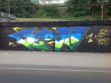 Graffiti Wall in Frankfurt (Oder) - Photo by CESOone - Graffiti, Hall, of (2013)