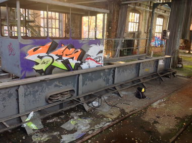 Graffiti Train in Frankfurt (Oder) - Photo by CESOone - Graffiti, Hall, of (2013)