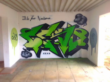 Graffiti Wall in Frankfurt (Oder) - Photo by CESOone - Graffiti, Hall, of (2013)