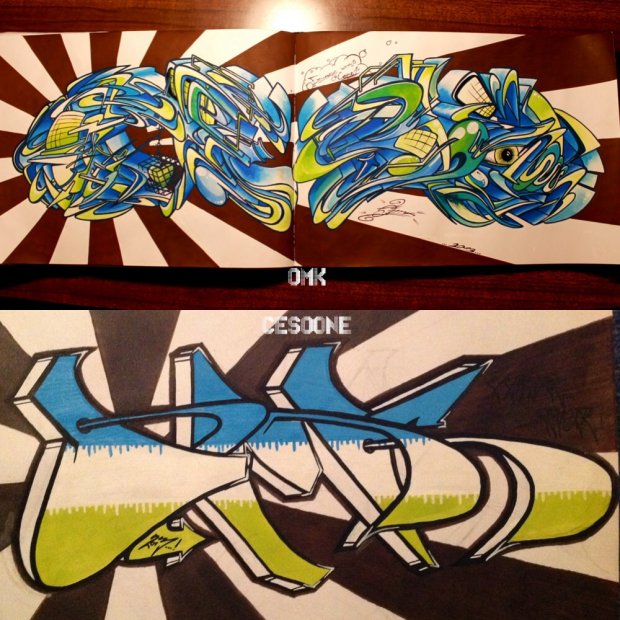 Graffiti Sketch - Photo by CESOone - OMK, draw, paint (2013)
