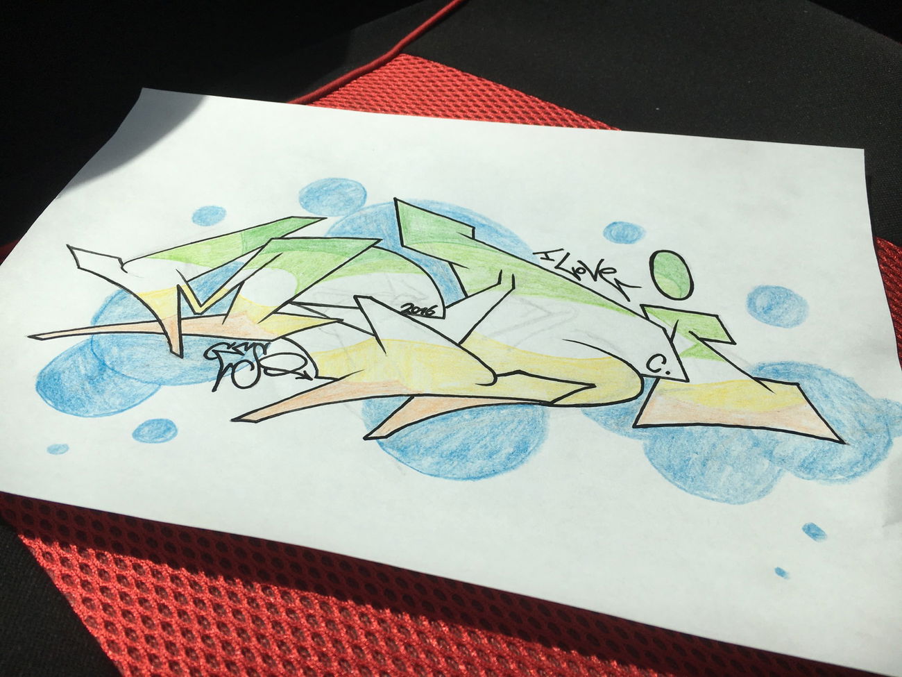 Graffiti Sketch - Photo by CESOone - love, is, shite