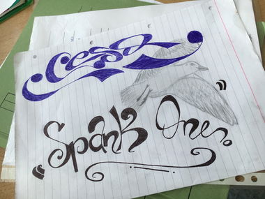 Graffiti Sketch - Photo by CESOone - school