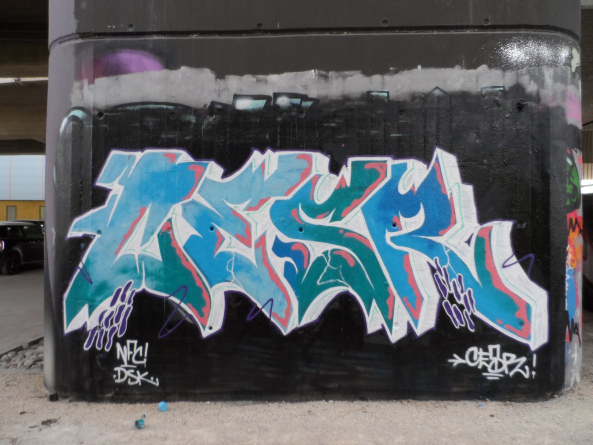 Graffiti Wall - Photo by CESR - CESR, konstanz, bodensee (2014)