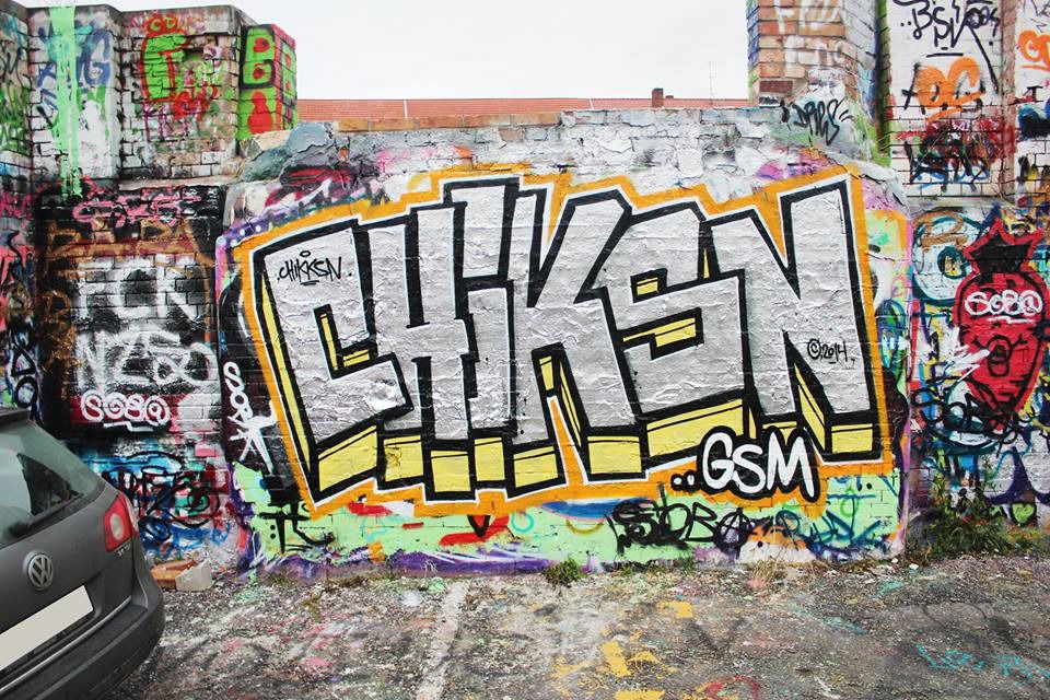 Graffiti Wall in Braunschweig - Photo by CHIKKSN - chikksn, braunschweig (2014)