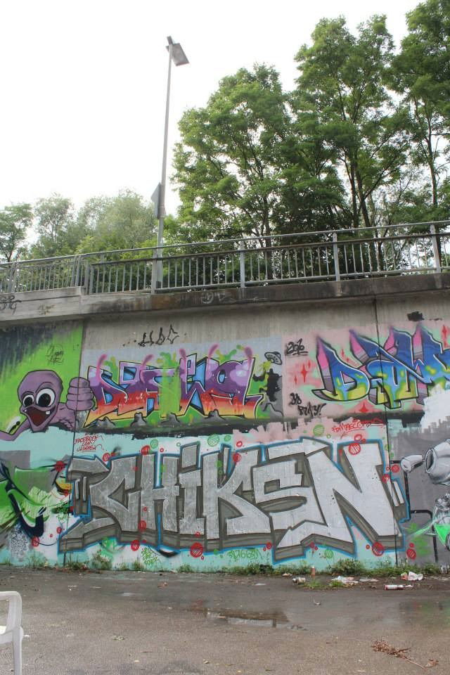 Graffiti Wall in Passau - Photo by CHIKKSN - chikksn, braunschweig (2014)