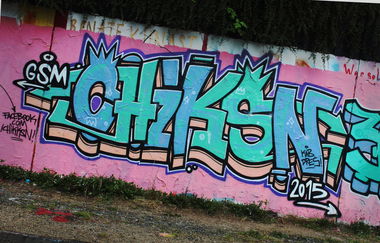 Graffiti Wall in Hildesheim - Photo by CHIKKSN (2015)