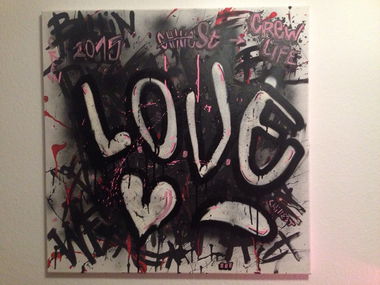 Graffiti Wall in STUTTGART - Photo by CHILLEST - love, canvas, art (2015)