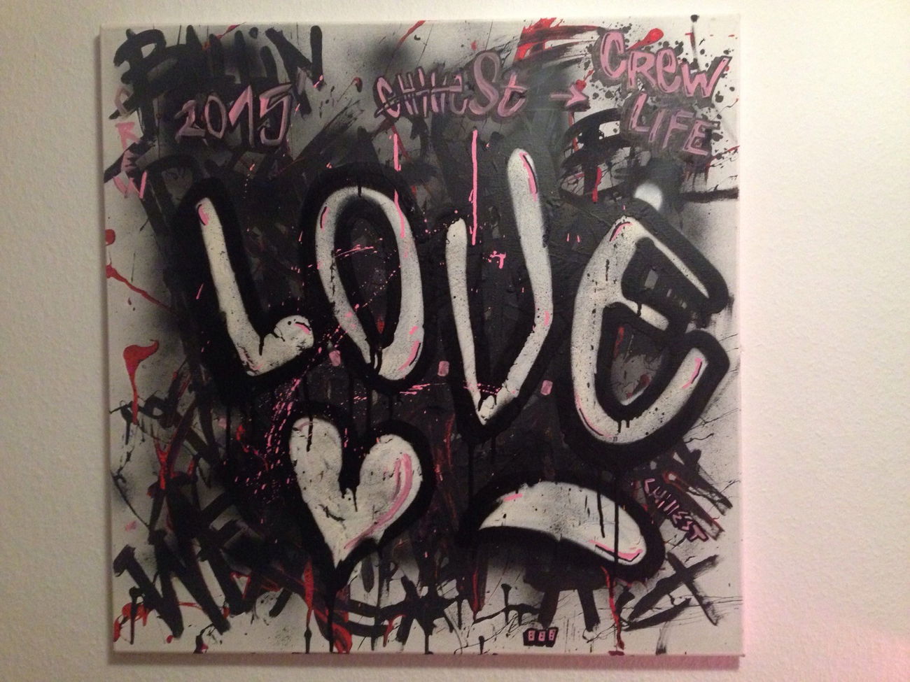 Graffiti Wall in STUTTGART - Photo by CHILLEST - love, canvas, art (2015)