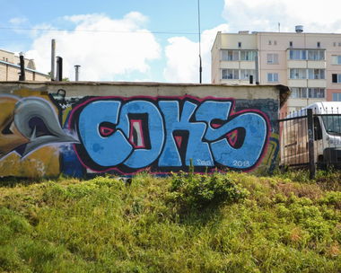 Graffiti Wall in Vitebsk - Photo by COKSCREW