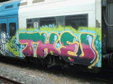 Graffiti Train in Rome - Photo by COLLECTOR - The, Crew, The (2010)