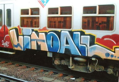 Graffiti Train in Brussel - Photo by COLLECTOR - VIM, MOA, ALL (2008)
