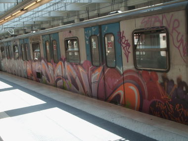 Graffiti Train in Rome - Photo by COLLECTOR - Rome, Italy (2012)