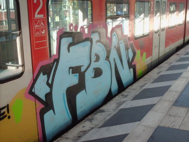 Graffiti Train in Hannover - Photo by COLLECTOR - FBN, Hannover, Germany (2013)