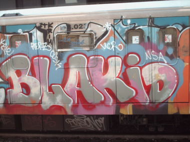 Graffiti Train in Rome - Photo by COLLECTOR - Blakid, Rome, Italy
