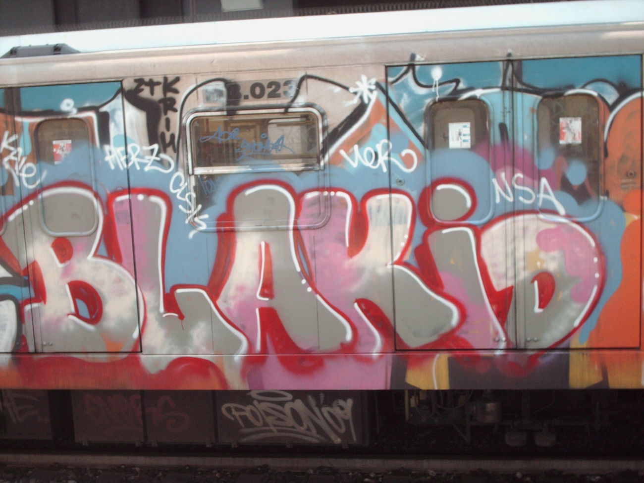 Graffiti Train in Rome - Photo by COLLECTOR - Blakid, Rome, Italy