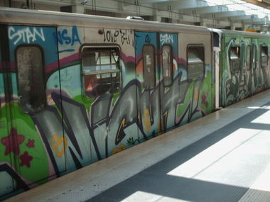 Graffiti Train in Rome - Photo by COLLECTOR - Rome, Italy (2012)