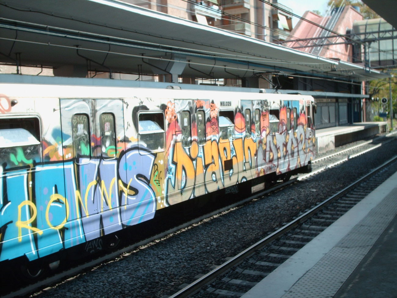Graffiti Train in Rome - Photo by COLLECTOR - Diablo, Diope, Rome (2012)