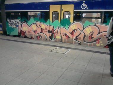 Graffiti Train in Bremen - Photo by COLLECTOR - Beast, Bremen, Germany (2013)