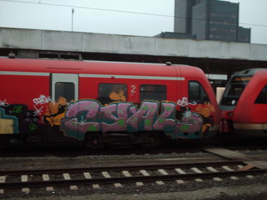 Graffiti Train in Hannover - Photo by COLLECTOR - Cyal, SRH, Hannover (2011)