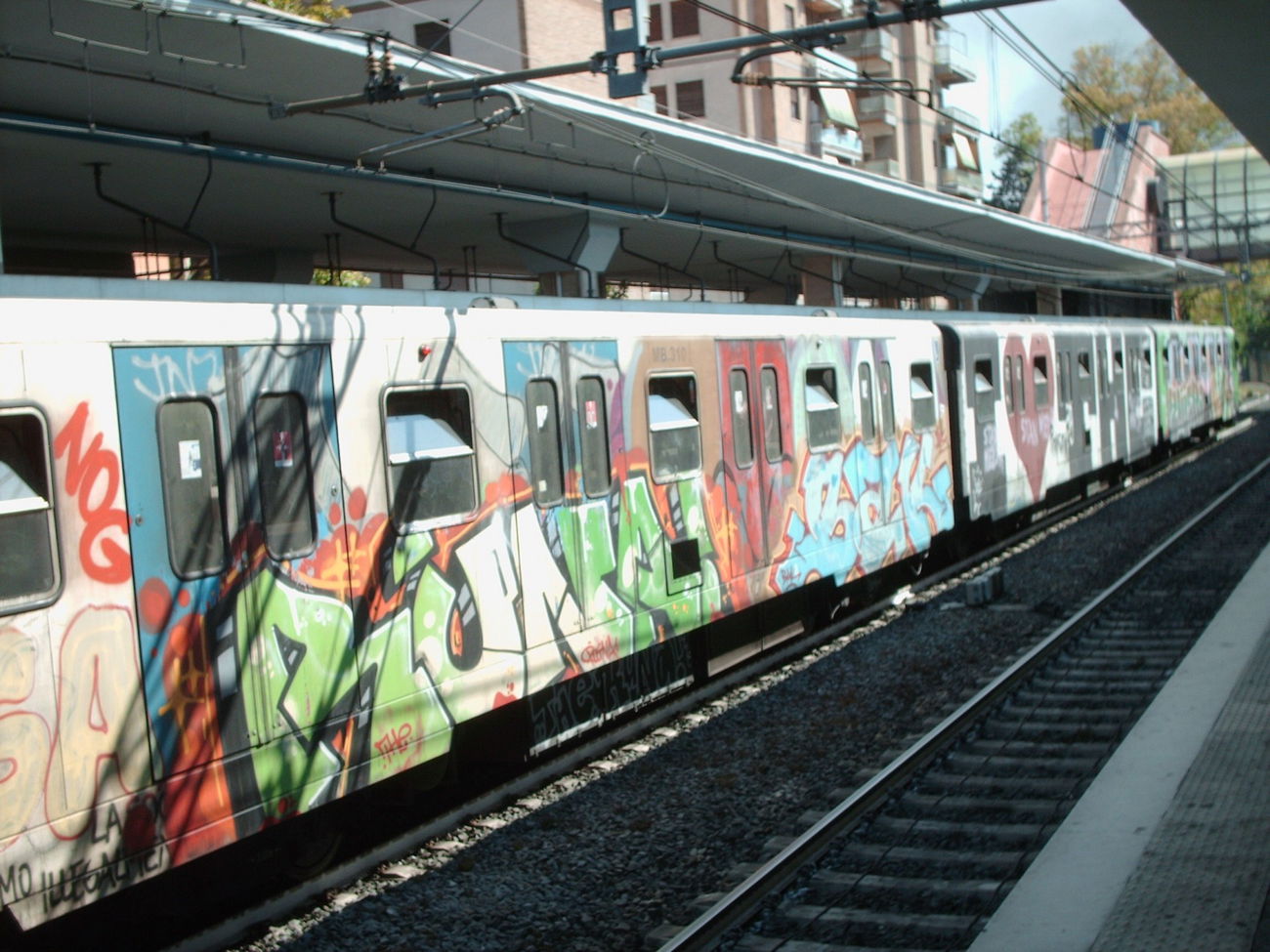 Graffiti Train in Rome - Photo by COLLECTOR - Runa, Bak, Rome (2012)