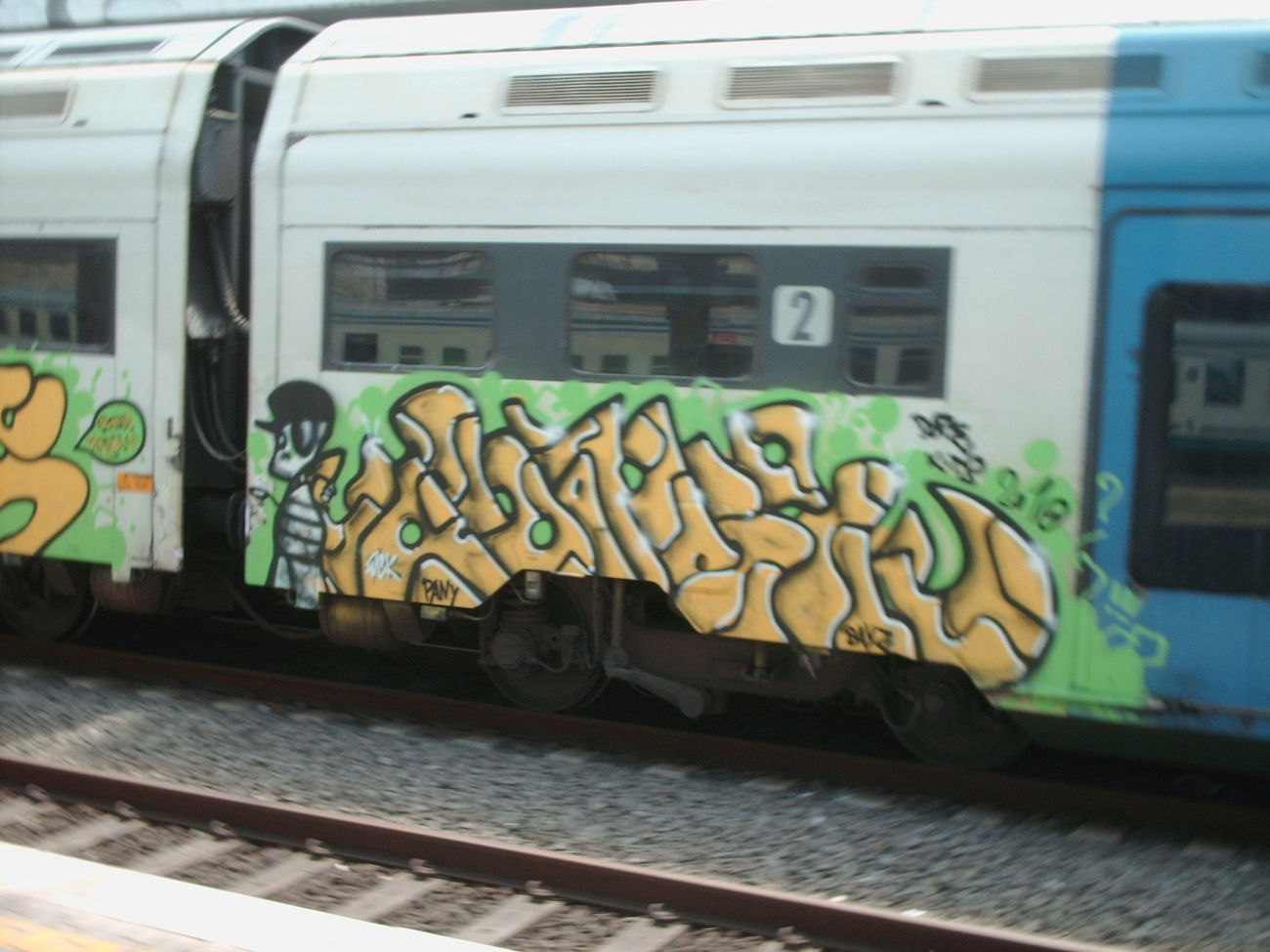 Graffiti Train in Rome - Photo by COLLECTOR - Rome, Italy