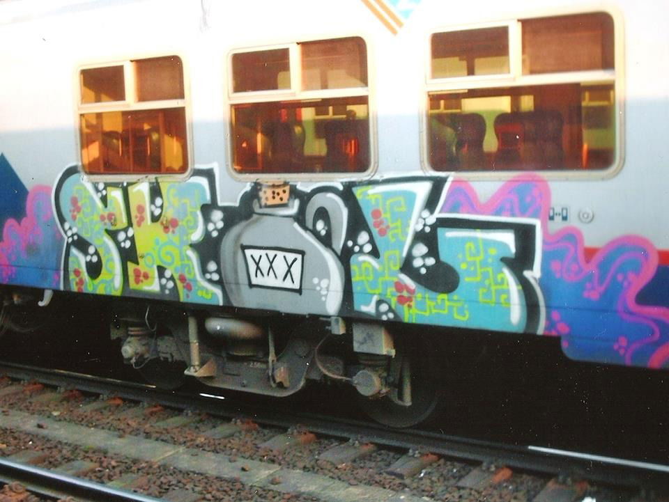 Graffiti Train in Brussel - Photo by COLLECTOR - Skol, Brussel, Bruxelles (2009)