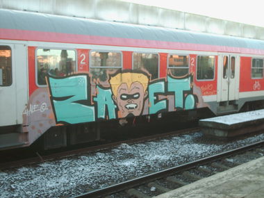 Graffiti Train in Hannover - Photo by COLLECTOR - Zaet, Hannover, Germany (2013)