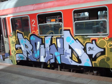 Graffiti Train in Hamburg - Photo by COLLECTOR - Round, Hamburg