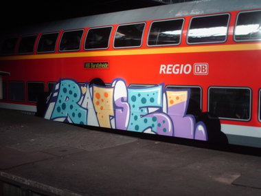 Graffiti Train in Hamburg - Photo by COLLECTOR - Rätsel, Hamburg (2011)