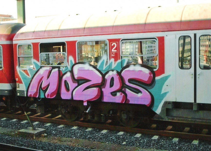 Graffiti Train in Hannover - Photo by COLLECTOR - Mozes, Moses, Hannover (2007)