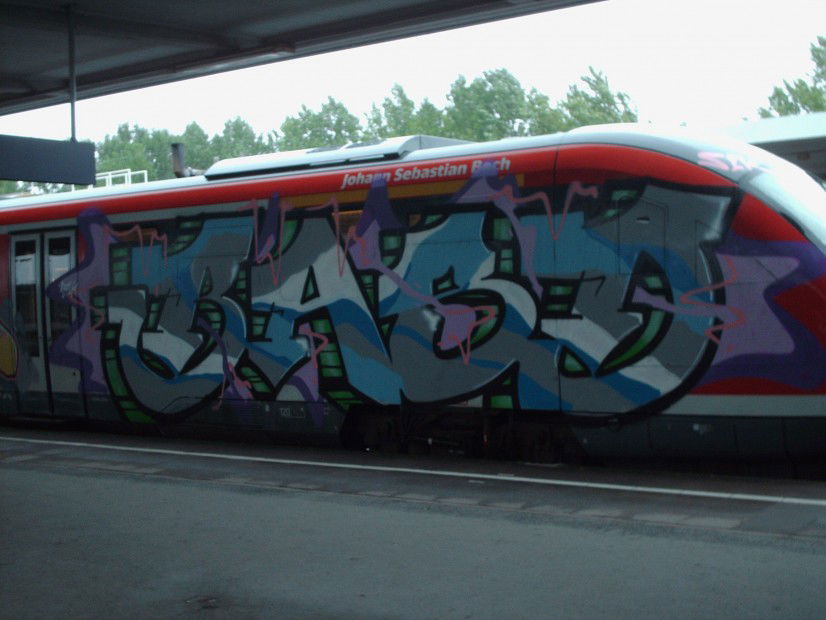 Graffiti Train in Brunswick - Photo by COLLECTOR - Basd, Braunschweig (2011)