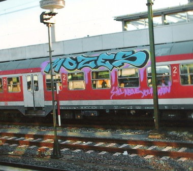 Graffiti Train in Hannover - Photo by COLLECTOR - Mozes, Moses, Hannover (2007)