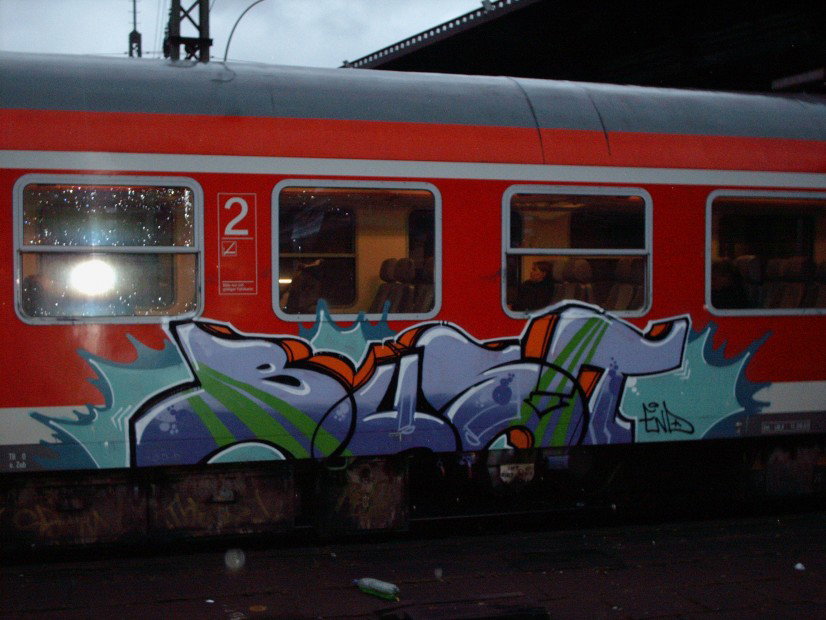 Graffiti Train in Hamburg - Photo by COLLECTOR - Bust, END (2007)