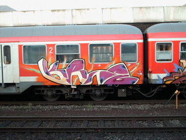 Graffiti Train in Hannover - Photo by COLLECTOR - Krieg, Hannover (2006)